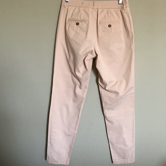 H&M L.O.G.G. Blush Pink Stretch Straight Leg Pants - Picture 2 of 5